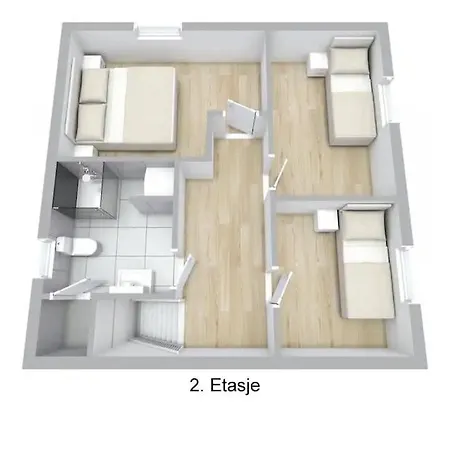 Modern And With Charming Garden Apartment