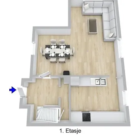 Apartment Modern And With Charming Garden